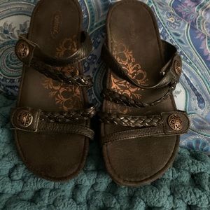 Aetrex black 38 sandals